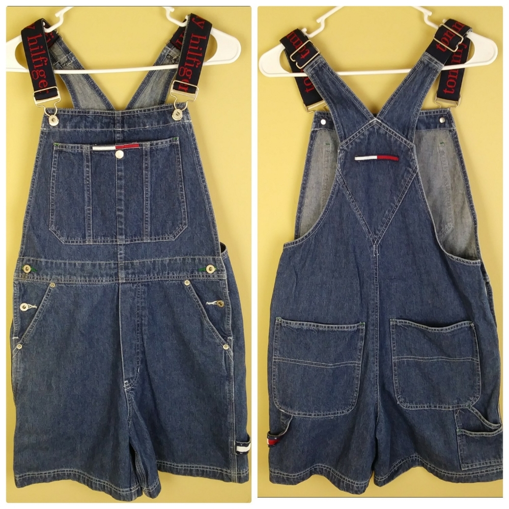 Vintage Tommy Hilfiger Overall Shorts Tommy Jeans
